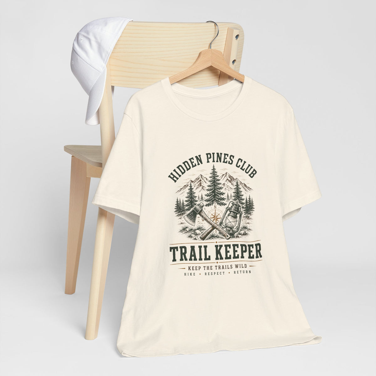 Trail Keeper Vintage Outdoor T-Shirt | Hidden Pines Club Adventure Tee