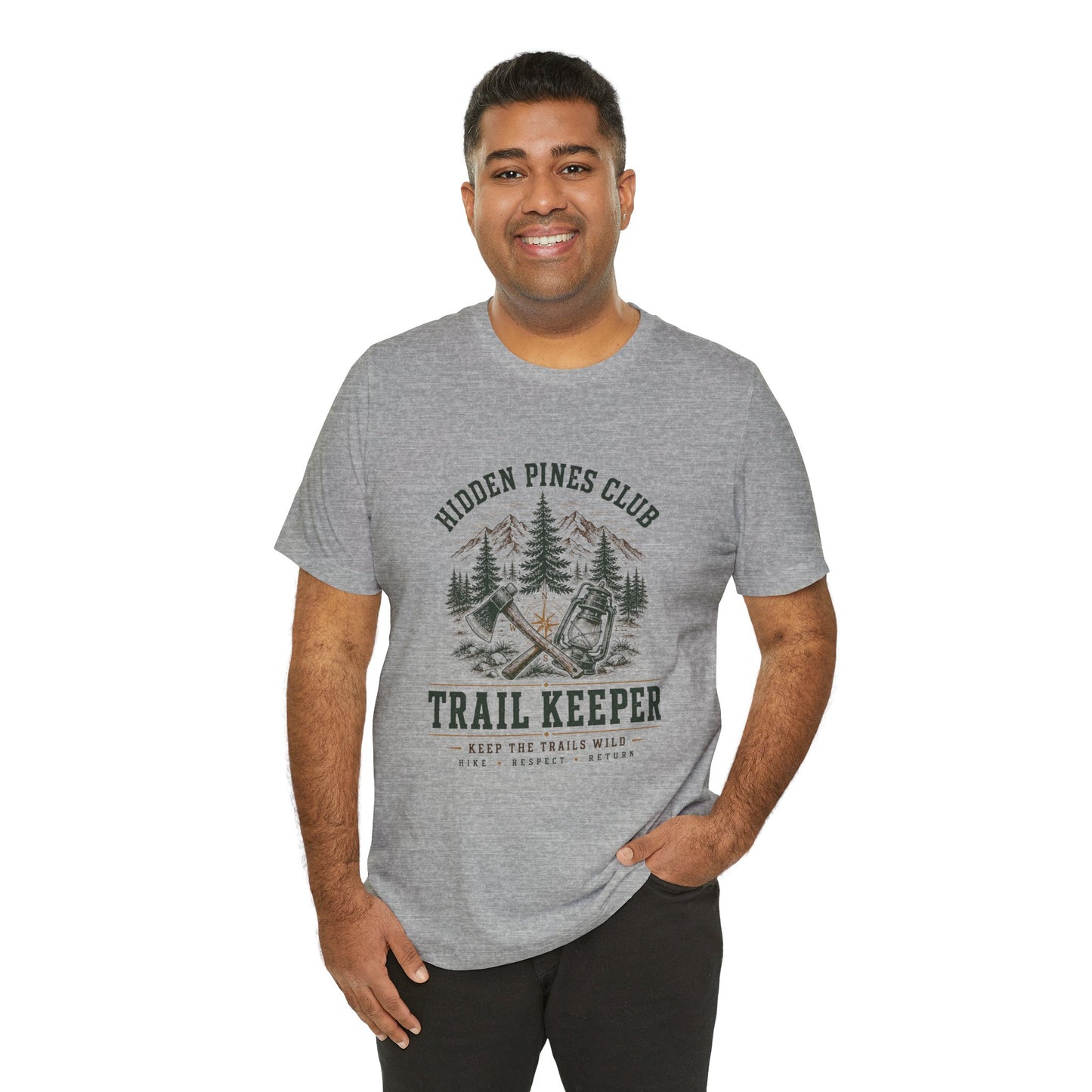 Trail Keeper Vintage Outdoor T-Shirt | Hidden Pines Club Adventure Tee