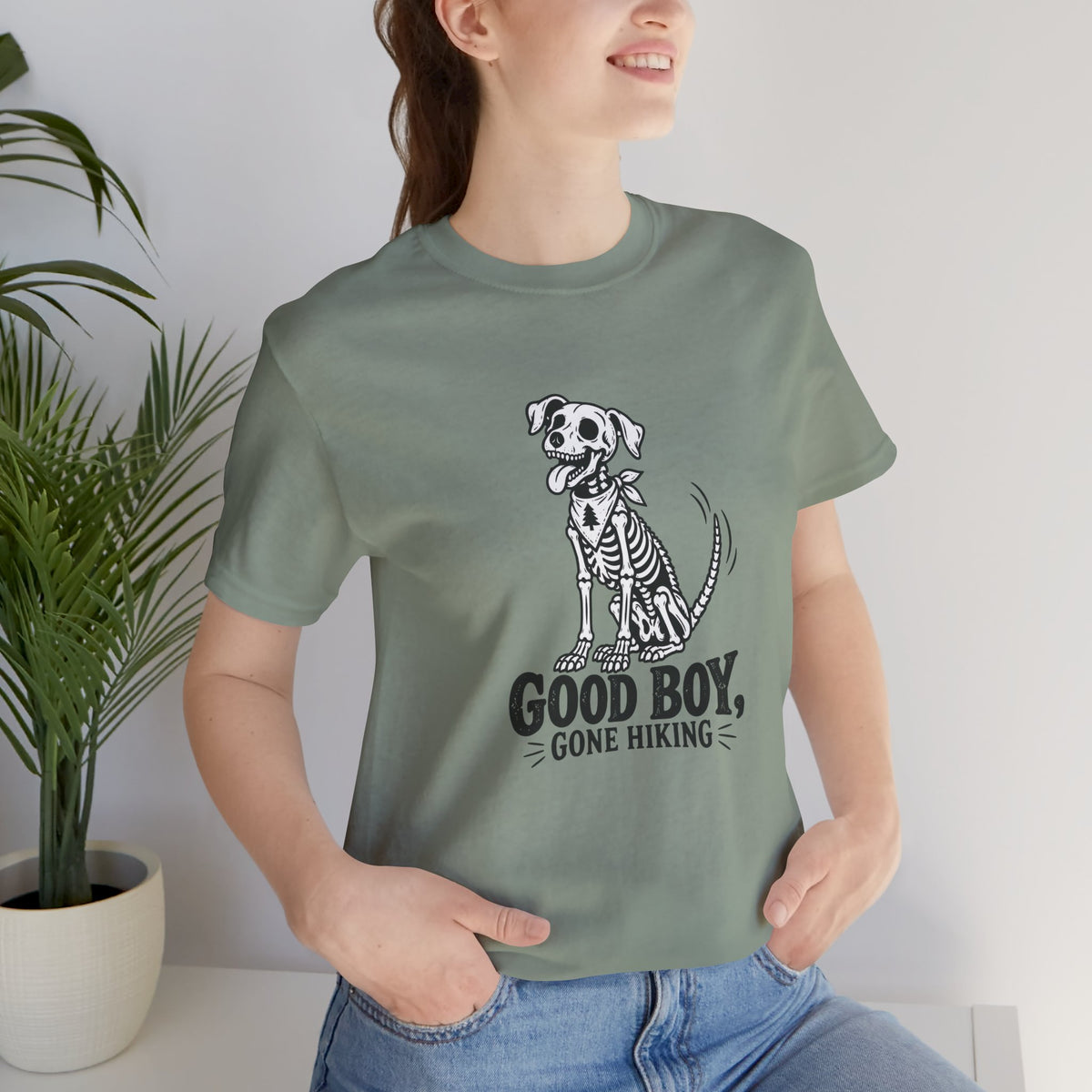Dog Skeleton Hiking T-Shirt