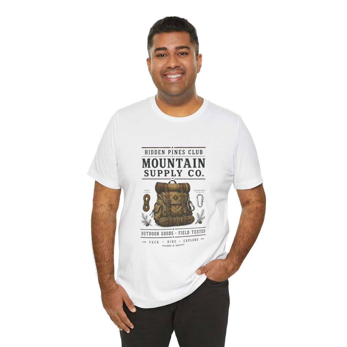 Mountain Supply Co. Outdoor T-Shirt | Vintage Hiking & Camping Backpack Tee