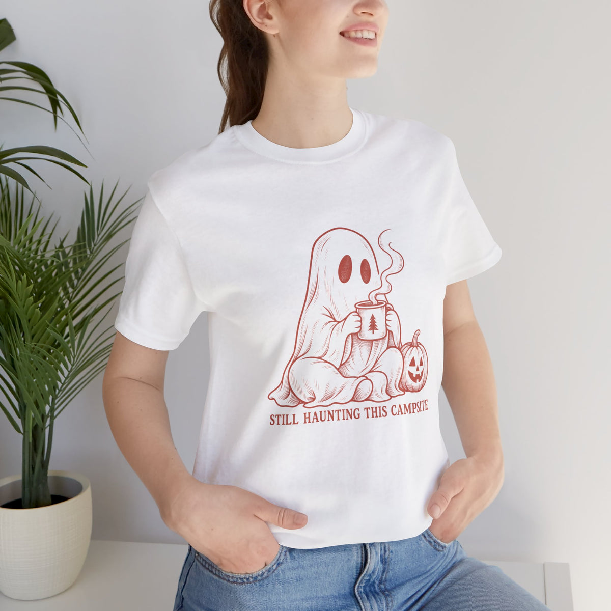 Ghost & Pumpkin Halloween T-Shirt