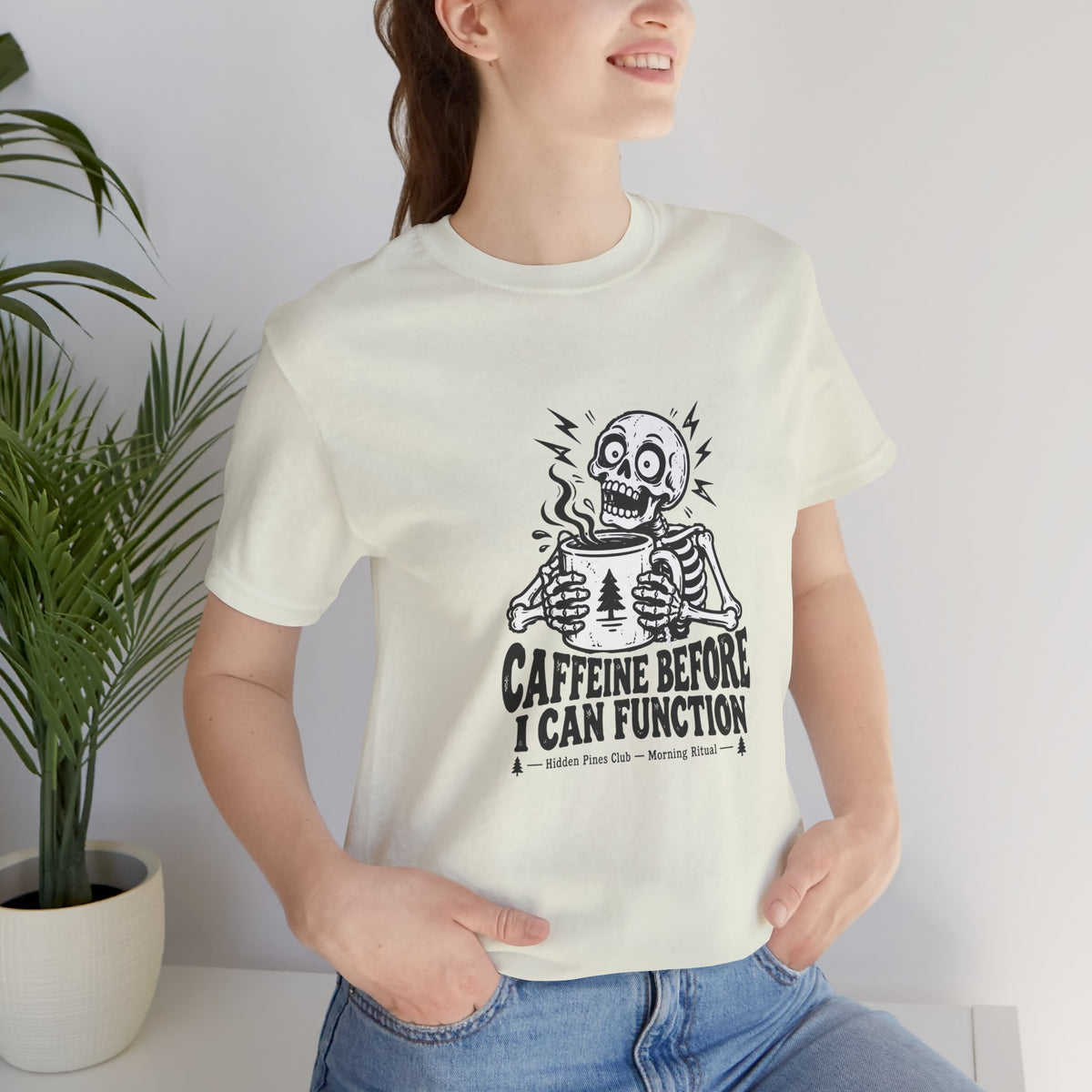 Caffeine Before Skeleton T-Shirt