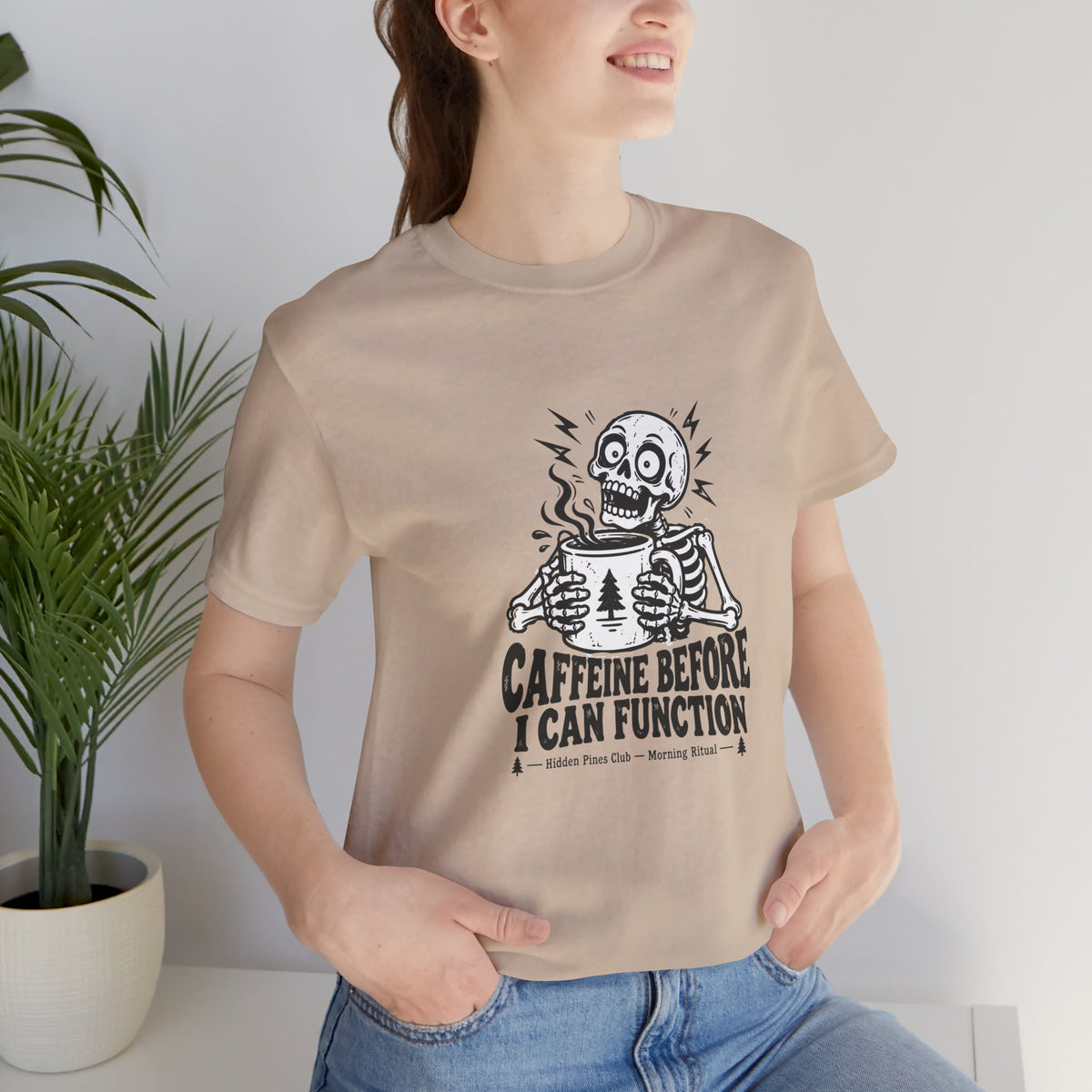 Caffeine Before Skeleton T-Shirt