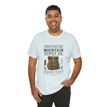 Mountain Supply Co. Outdoor T-Shirt | Vintage Hiking & Camping Backpack Tee