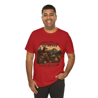 Mostly Peace, Love & Adventure Bigfoot Tee