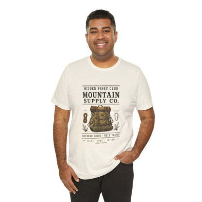 Mountain Supply Co. Outdoor T-Shirt | Vintage Hiking & Camping Backpack Tee
