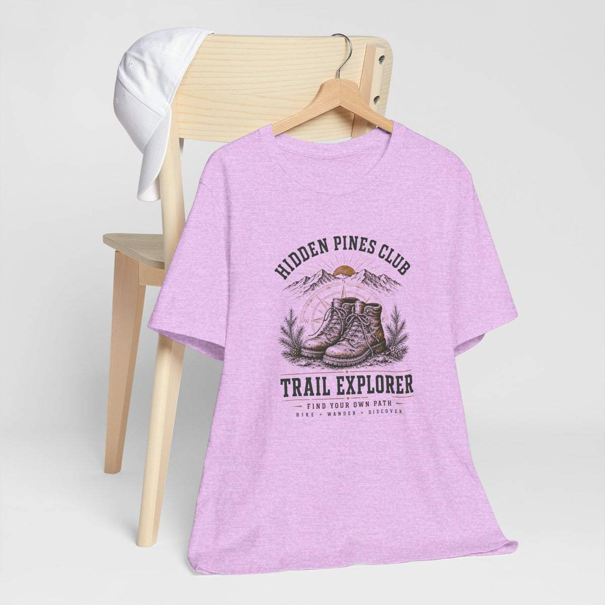 Trail Explorer Hiking T-Shirt | Vintage Outdoor Adventure Graphic Tee
