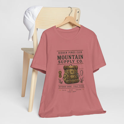 Mountain Supply Co. Outdoor T-Shirt | Vintage Hiking & Camping Backpack Tee