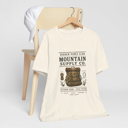 Mountain Supply Co. Outdoor T-Shirt | Vintage Hiking & Camping Backpack Tee