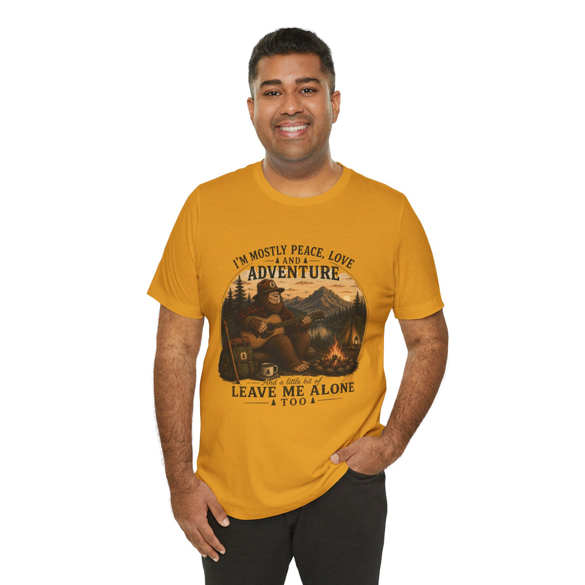Mostly Peace, Love & Adventure Bigfoot Tee