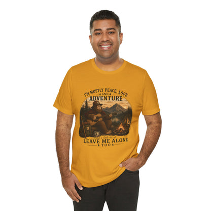 Mostly Peace, Love & Adventure Bigfoot Tee