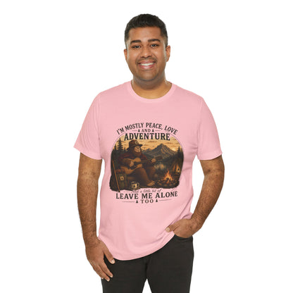 Mostly Peace, Love & Adventure Bigfoot Tee