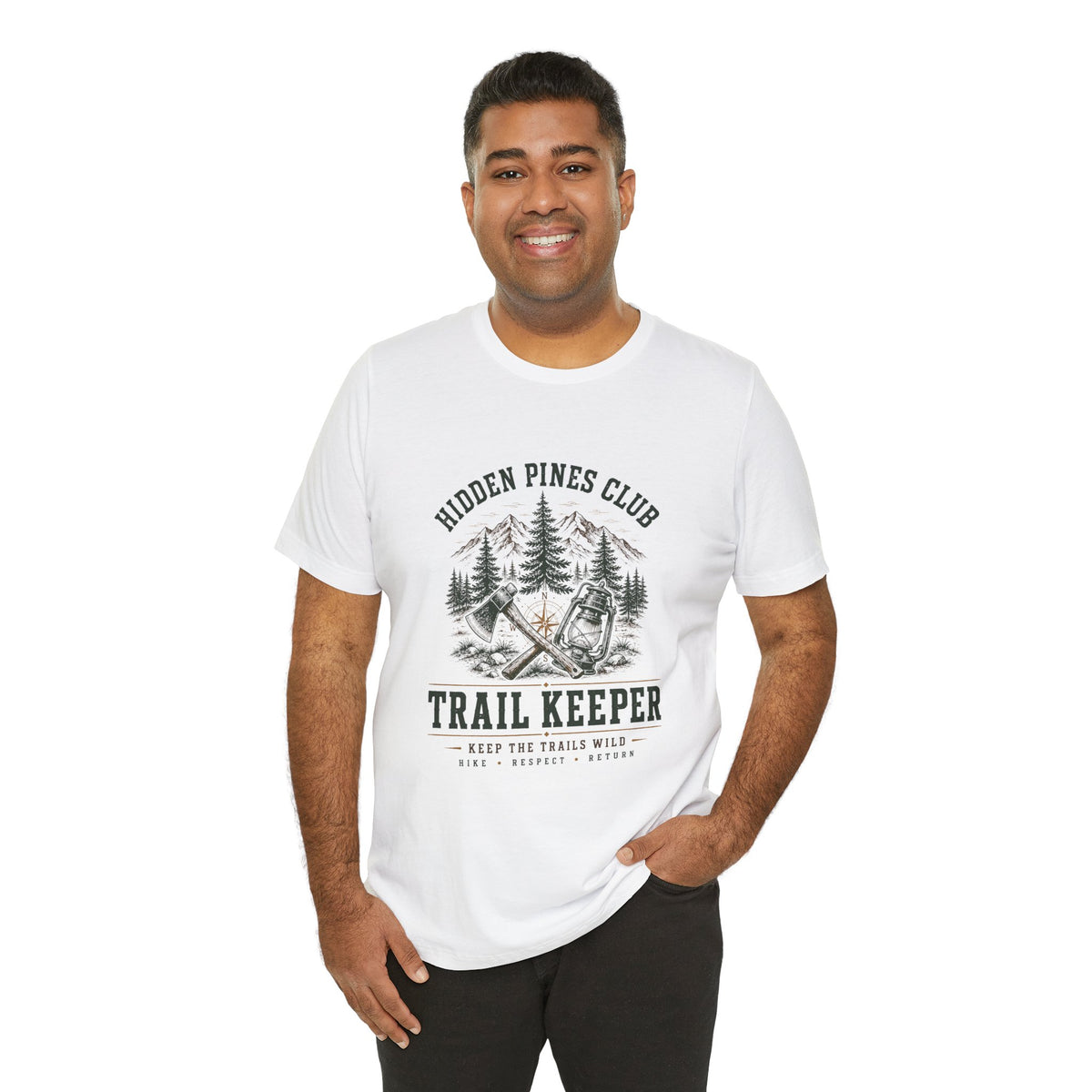 Trail Keeper Vintage Outdoor T-Shirt | Hidden Pines Club Adventure Tee